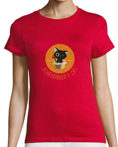 Camiseta Mujer Manga Corta schrodinger's cat - gato de schrodinger - big bang theory laTostadora - latostadora.com - Modalova