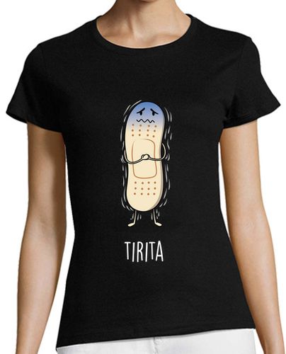Camiseta mujer Tirita Black - latostadora.com - Modalova