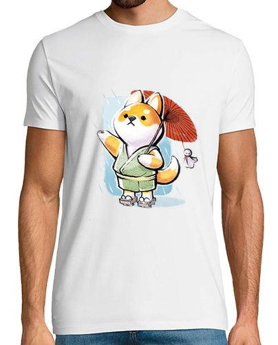 Camiseta Shiba Inu Rain - Japan kimono - Dog love laTostadora - latostadora.com - Modalova