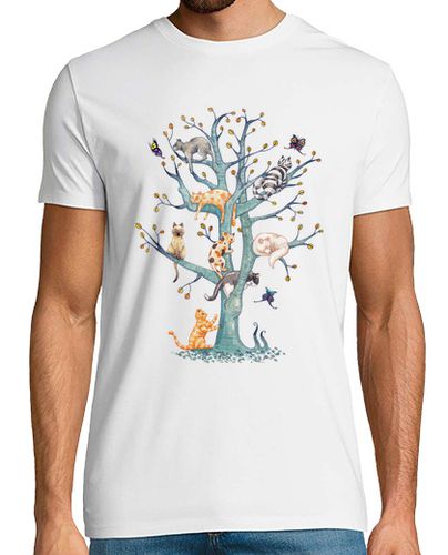 Camiseta The tree of cat life - latostadora.com - Modalova