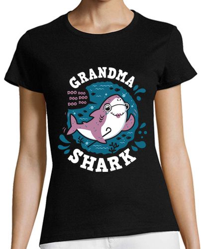 Camiseta mujer Grandma Shark - latostadora.com - Modalova