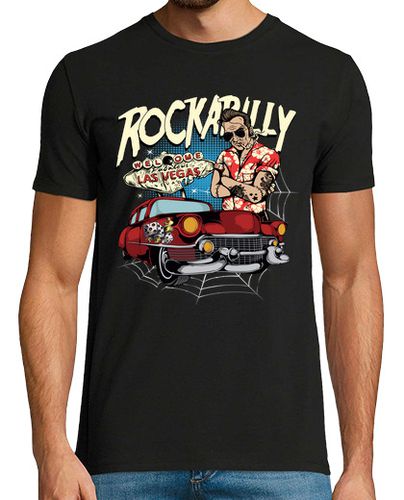 Camiseta Camiseta Rockabilly Rocker Vintage Hotrod laTostadora - latostadora.com - Modalova