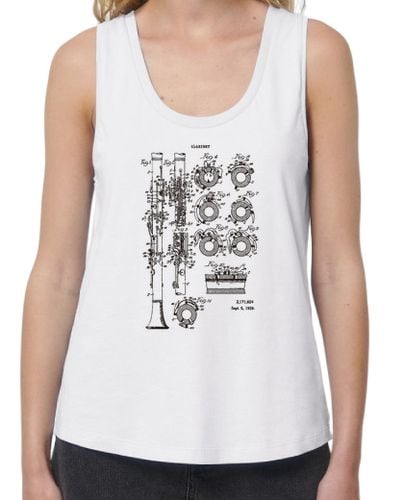 Camiseta Mujer Tirantes Loose Fit Clarinete Patente laTostadora - latostadora.com - Modalova