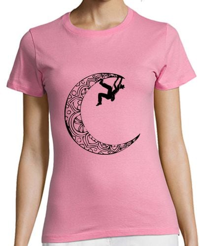 Camiseta Mujer Manga Corta Escaladora en la luna laTostadora - latostadora.com - Modalova