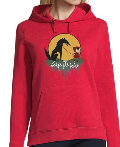 Sudadera Con Capucha Para Mujer caperucita roja feminista cambia las reglas laTostadora - latostadora.com - Modalova