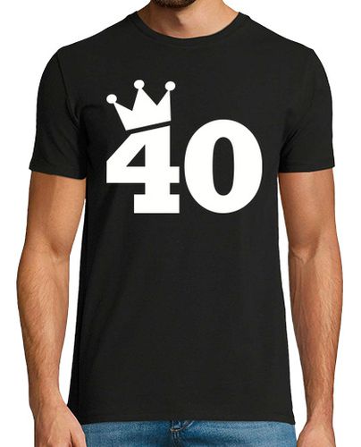 Camiseta Hombre Manga Corta Corona de cumpleaños 40 laTostadora - latostadora.com - Modalova