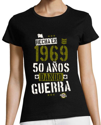 Camiseta Mujer Manga Corta 1969. 50 años dando guerra laTostadora - latostadora.com - Modalova