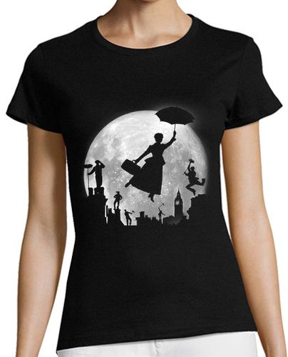Camiseta mujer Full Moon over London Rooftops - latostadora.com - Modalova