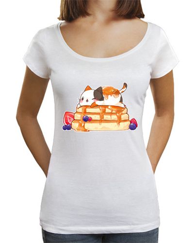 Camiseta mujer Pancake Cat laTostadora - latostadora.com - Modalova