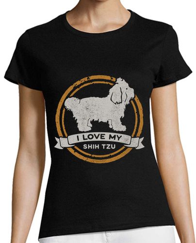 Camiseta mujer I Love My Shih Tzu Raza Perro Perrito Shihtzu Animales Perros - latostadora.com - Modalova