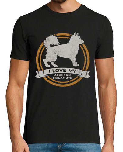 Camiseta I Love My Alaskan Malamute De Alaska Raza Perro Animales Perros - latostadora.com - Modalova