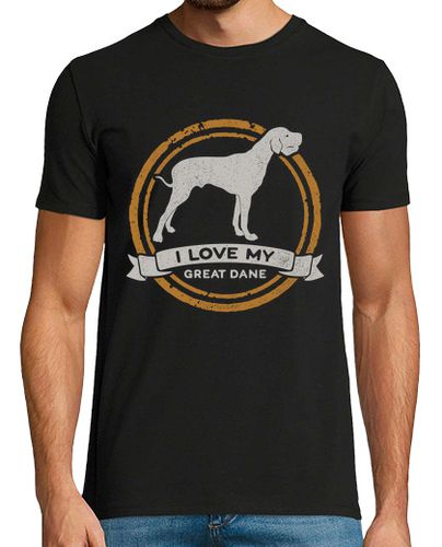 Camiseta I Love My Great Dane Raza Perro Gran Danés Animales Perros - latostadora.com - Modalova