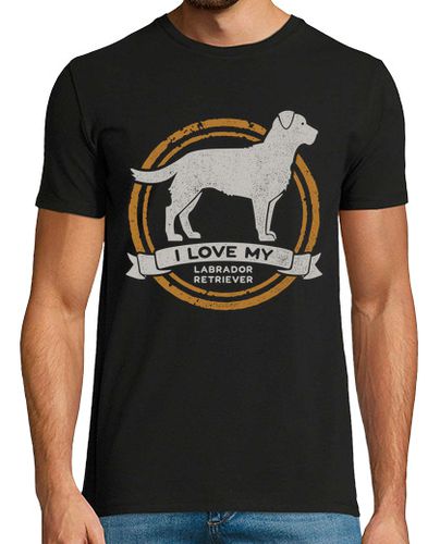 Camiseta I Love My Labrador Retriever Raza Perro Perdiguero Animales Perros laTostadora - latostadora.com - Modalova