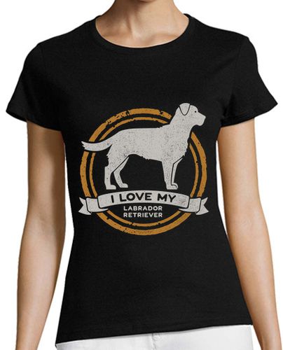 Camiseta mujer I Love My Labrador Retriever Raza Perro Perdiguero Animales Perros - latostadora.com - Modalova