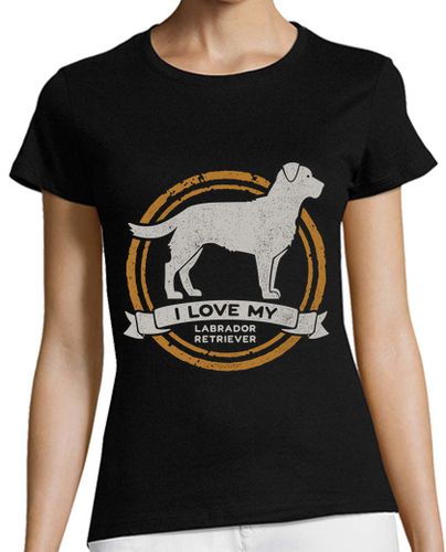 Camiseta mujer I Love My Labrador Retriever Raza Perro Perdiguero Animales Perros laTostadora - latostadora.com - Modalova