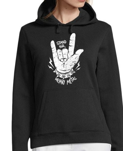 Sudadera Con Capucha Para Mujer soporte para heavy metal laTostadora - latostadora.com - Modalova