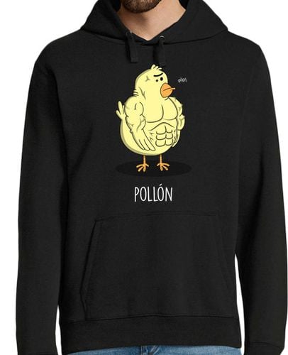 Sudadera Con Capucha Para Hombre Pollón Black laTostadora - latostadora.com - Modalova