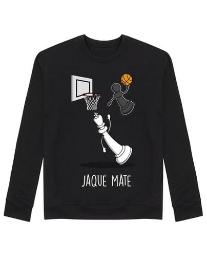 Sudadera Sin Capucha Unisex Jaque Mate Black laTostadora - latostadora.com - Modalova