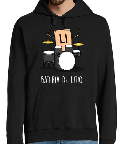 Sudadera Con Capucha Para Hombre Bateria de Litio Black laTostadora - latostadora.com - Modalova