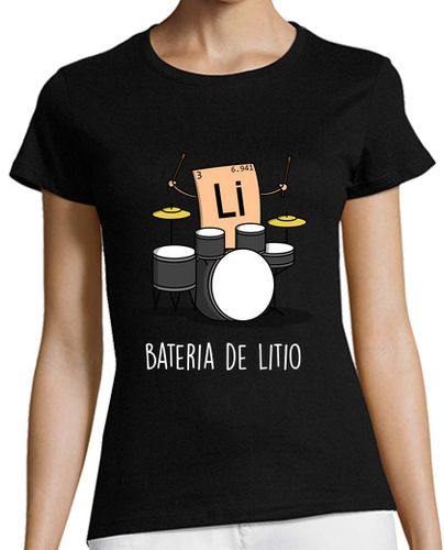 Camiseta mujer Bateria de Litio Black - latostadora.com - Modalova
