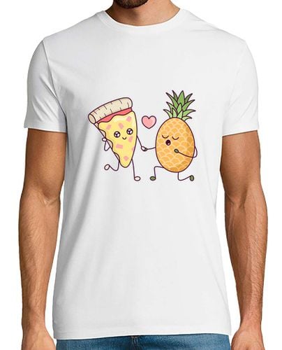 Camiseta Hombre Manga Corta Pizza con Piña: una Historia de Amor laTostadora - latostadora.com - Modalova