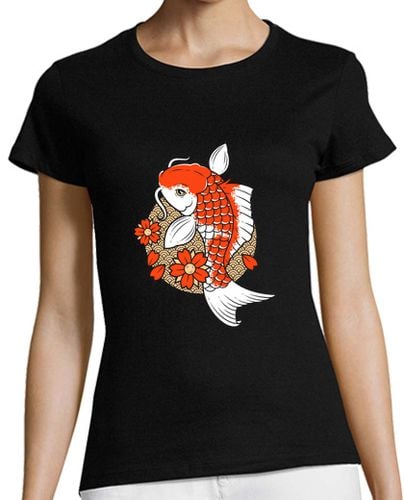 Camiseta Mujer Manga Corta Koi Carp laTostadora - latostadora.com - Modalova