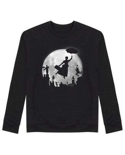 Sudadera Sin Capucha Unisex Full Moon over London Rooftops laTostadora - latostadora.com - Modalova