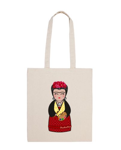 Bolsa De Tela Bandolera Kokeshi Frida Kahlo III laTostadora - latostadora.com - Modalova