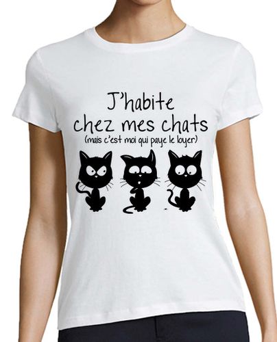 Camiseta mujer mis gatos - latostadora.com - Modalova