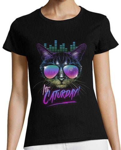 Camiseta Mujer Manga Corta Caturday! laTostadora - latostadora.com - Modalova