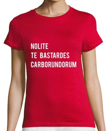 Camiseta Mujer Manga Corta Nolite te bastardes carborundorum laTostadora - latostadora.com - Modalova