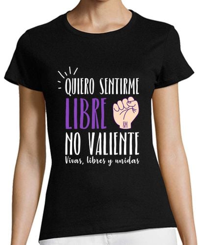 Camiseta Mujer Manga Corta Quiero sentirme libre laTostadora - latostadora.com - Modalova