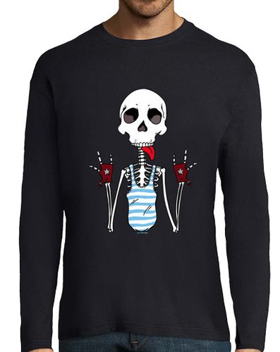 Camiseta Hombre Manga Larga Cool Skeleton. laTostadora - latostadora.com - Modalova