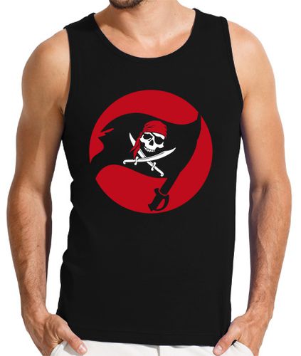 Camiseta hombre camiseta sin mangas - bandera pirata jolly roger - latostadora.com - Modalova