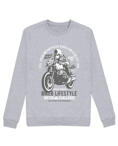 Sudadera Sin Capucha Unisex Biker Lifestyle laTostadora - latostadora.com - Modalova