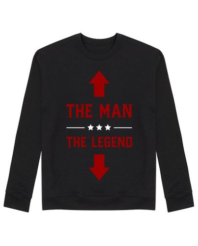 Sudadera Sin Capucha Unisex el hombre la leyenda del humor camiseta laTostadora - latostadora.com - Modalova