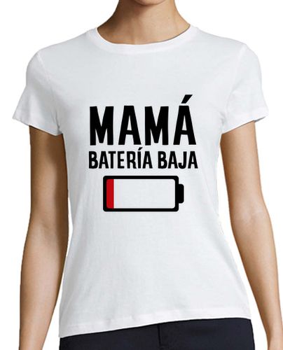 Camiseta Mujer Manga Corta Mamá batería baja laTostadora - latostadora.com - Modalova