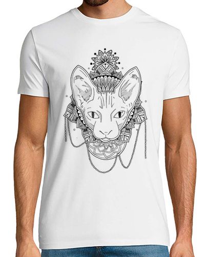 Camiseta Hombre Manga Corta Gato Mandala, camiseta hombre laTostadora - latostadora.com - Modalova