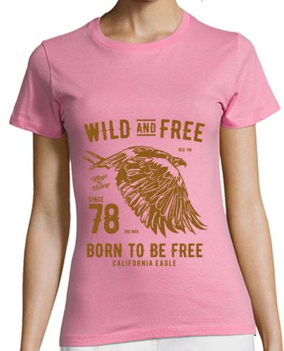 Camiseta mujer Wild and Free - latostadora.com - Modalova