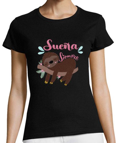 Camiseta mujer Camiseta negra oso perezoso laTostadora - latostadora.com - Modalova