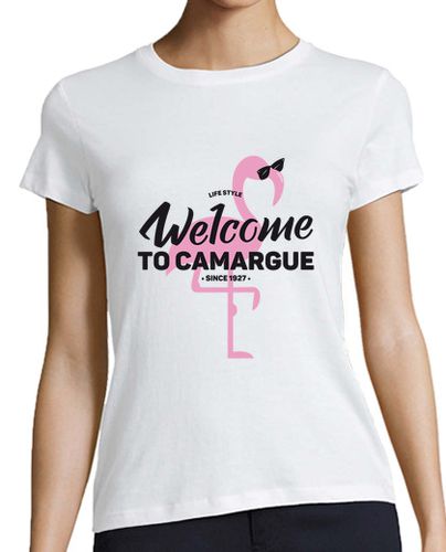 Camiseta mujer bienvenido a camargue - latostadora.com - Modalova