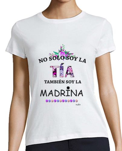 Camiseta mujer Tia y Madrina negro - latostadora.com - Modalova