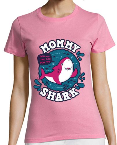 Camiseta mujer Mommy Shark trazo - latostadora.com - Modalova