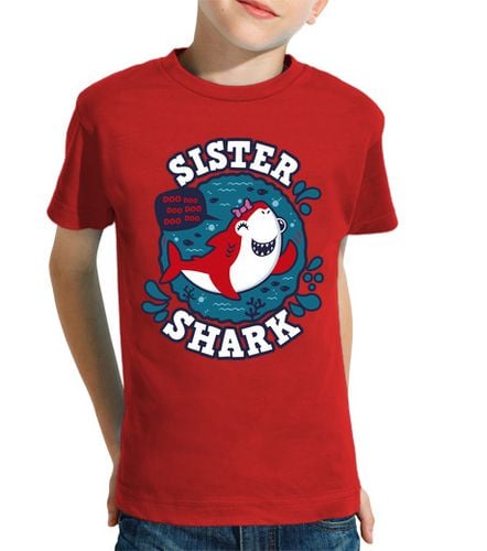 Camiseta Niño Manga Corta Sister Shark trazo laTostadora - latostadora.com - Modalova