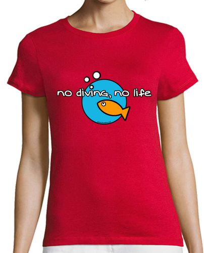 Camiseta mujer No Diving No Life - latostadora.com - Modalova