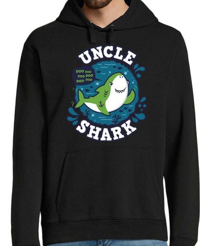 Sudadera Con Capucha Para Hombre Uncle Shark trazo laTostadora - latostadora.com - Modalova