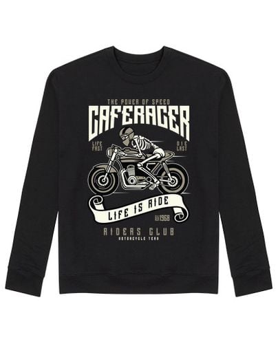 Sudadera Sin Capucha Unisex Speed Of Caferacer laTostadora - latostadora.com - Modalova