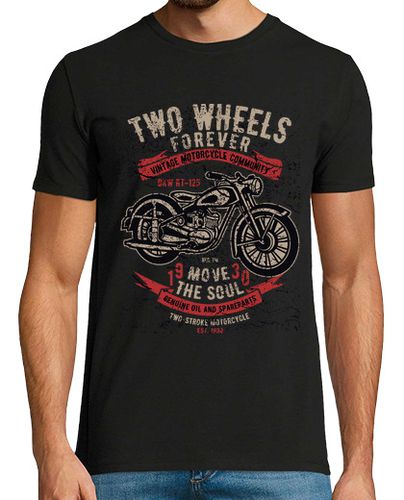 Camiseta Hombre Manga Corta Two Wheels Forever 2 laTostadora - latostadora.com - Modalova