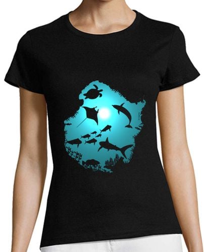 Camiseta Mujer Manga Corta Underwater Dream laTostadora - latostadora.com - Modalova