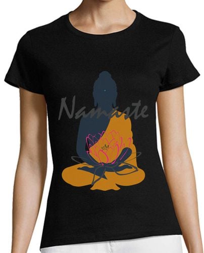 Camiseta Mujer Manga Corta Namaste / Yoga / Relajacion laTostadora - latostadora.com - Modalova